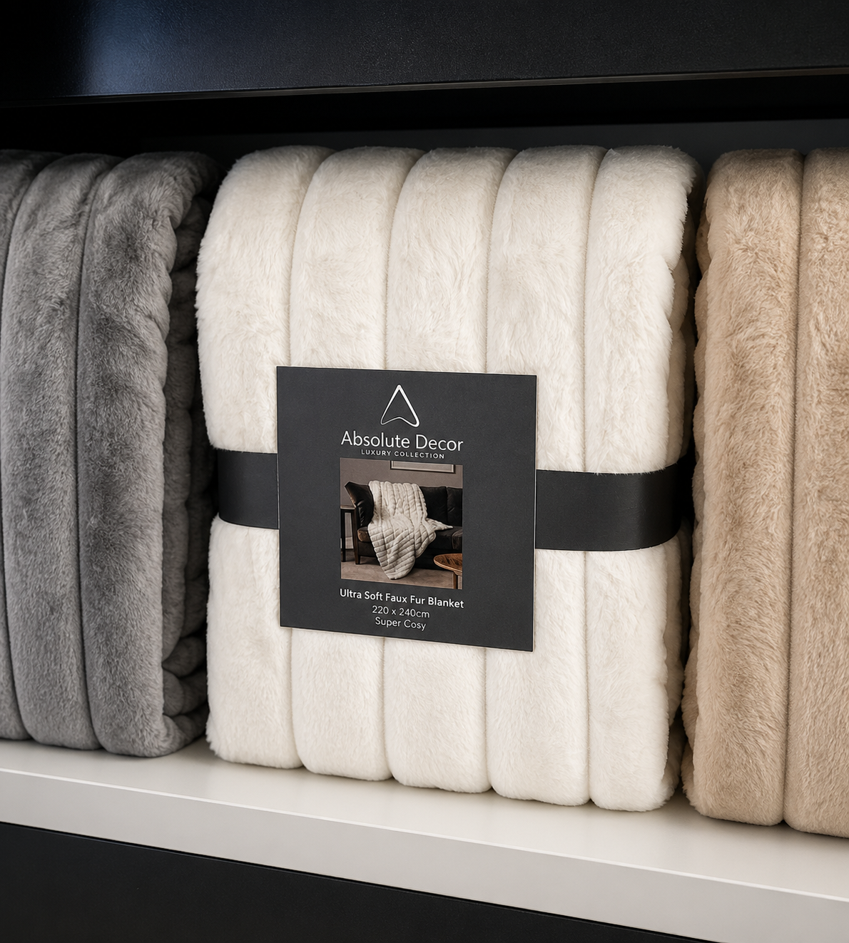 Faux Fur Throw Blanket