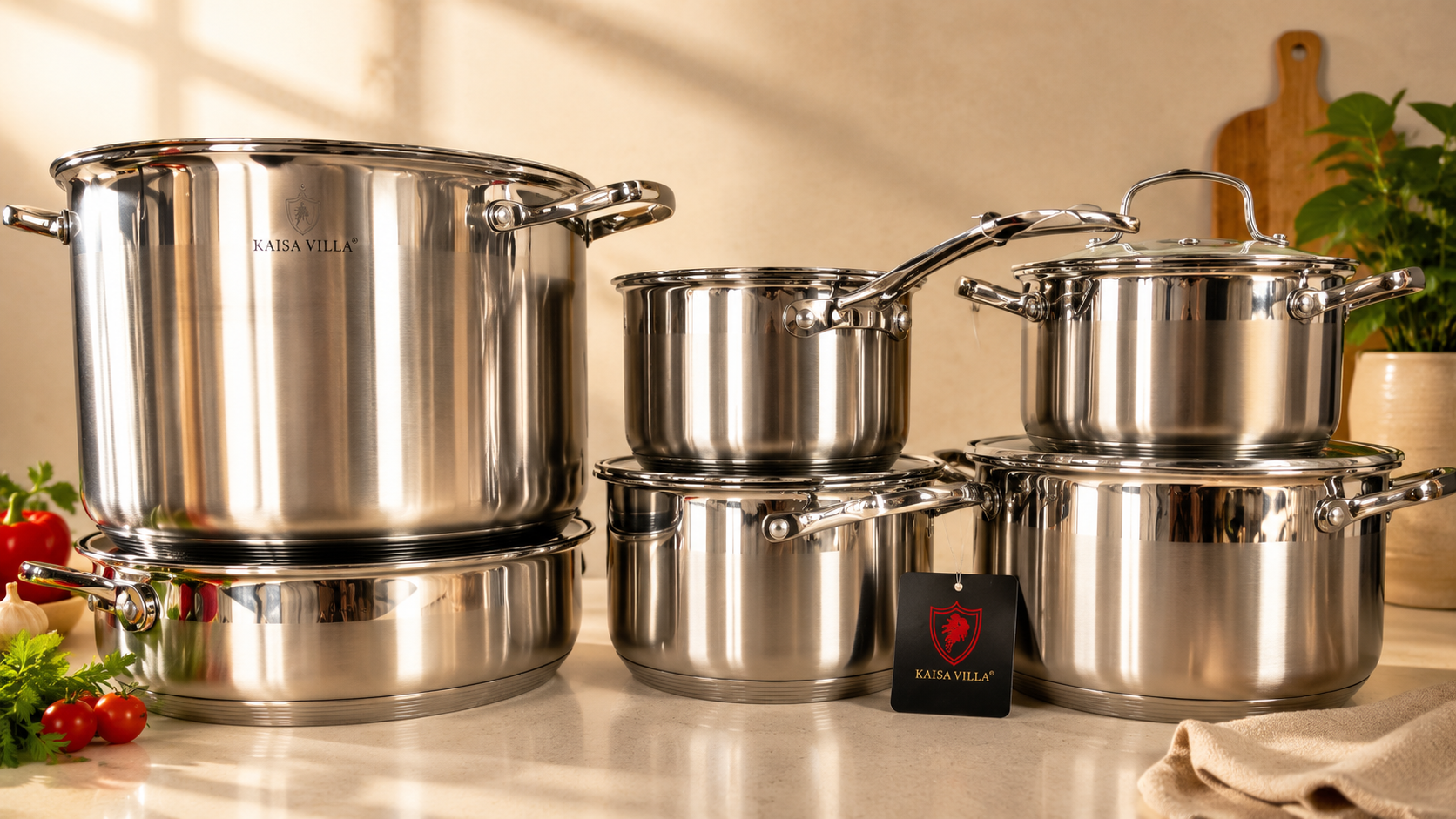12-Piece Silver Pot Set